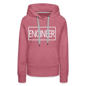 Ingenieur Stolzer Diplom-Ingenieurstudent - Frauen Premium Bio Hoodie - Malve - Vorne - Isabella (175cm)
