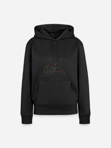 U-MOVE Deutschland - Frauen Premium Bio Hoodie - Schwarz