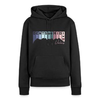 Dents du Midi Valais Valais I love Switzerland Flag - Women’s Premium Organic Hoodie - black - Front - Julia (174cm)