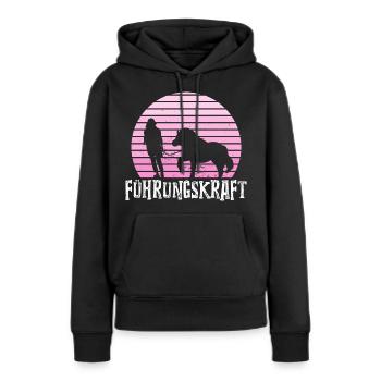 Führungskraft Shetty Shetland Pony Pferde Geschenk - Frauen Premium Bio Hoodie - Schwarz - Vorne - Julia (174cm)