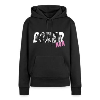 Boxer Dog Mom - German Boxer Hundeutti - Women’s Premium Organic Hoodie - black - Front - Julia (174cm)