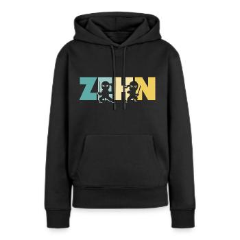 10. Geburtstag Junge 10 Jahre Kinder Ninja - Frauen Premium Bio Hoodie - Schwarz - Vorne - Julia (174cm)