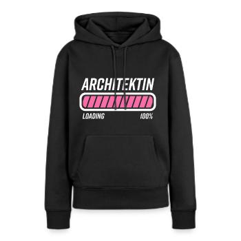 Architektin Architektur Studium Geschenk - Frauen Premium Bio Hoodie - Schwarz - Vorne - Julia (174cm)