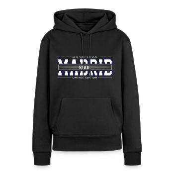 Madrid - Sweat à capuche Premium bio Femme - noir - Devant - Julia (174cm)