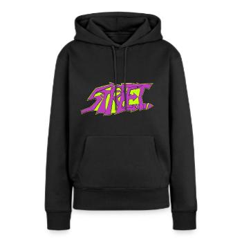Street Graffiti - Frauen Premium Bio Hoodie - Schwarz - Vorne - Julia (174cm)