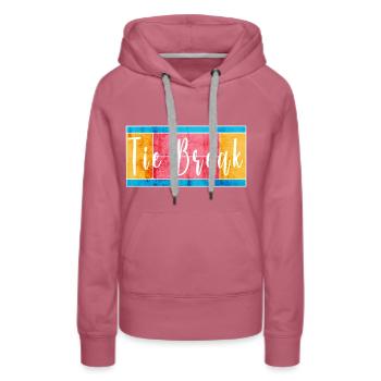 Tie break - Frauen Premium Bio Hoodie - Malve - Vorne - Isabella (175cm)