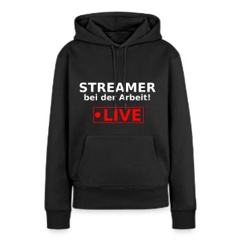Streamer Stream Live Twitch Livestream pog - Frauen Premium Bio Hoodie - Schwarz - Vorne - Julia (174cm)