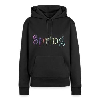 Spring gift gift idea - Women’s Premium Organic Hoodie - black - Front - Julia (174cm)
