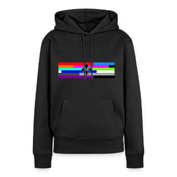 Fleur-de-lis - Women’s Premium Organic Hoodie - black - Front - Julia (174cm)