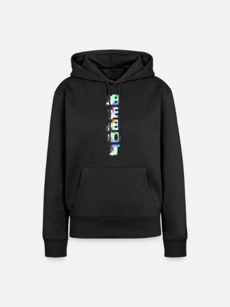 Bebot mit Effekt - Frauen Premium Bio Hoodie - Schwarz
