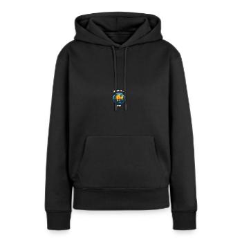 "Size Matters, Aquarium Style!" - Women’s Premium Organic Hoodie - black - Front - Julia (174cm)