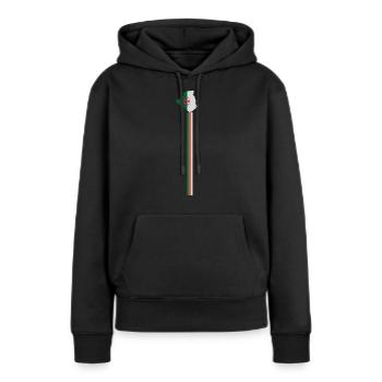 Algerien - Frauen Premium Bio Hoodie - Schwarz - Vorne - Julia (174cm)
