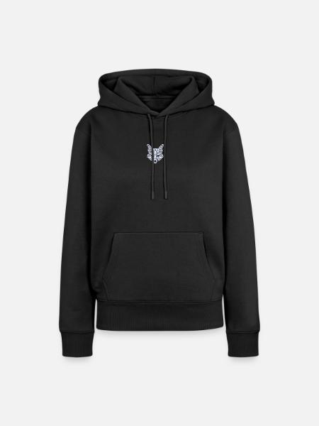 White Fox (Weißer Fuchs) - Frauen Premium Bio Hoodie - Schwarz