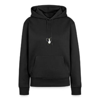 Kakadu Herz Vogel Vogelbeobachter Singvogel - Frauen Premium Bio Hoodie - Schwarz - Vorne - Julia (174cm)