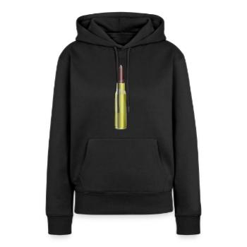 gangster gangster arme criminelle bul arme armes de poing - Sweat à capuche Premium bio Femme - noir - Devant - Julia (174cm)