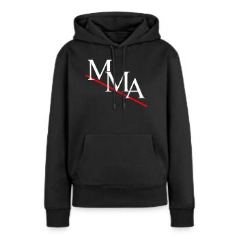 MMA - Frauen Premium Bio Hoodie - Schwarz - Vorne - Julia (174cm)