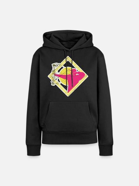 Bogenschütze - Frauen Premium Bio Hoodie - Schwarz