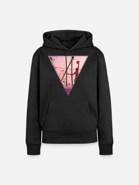 Beach - Frauen Premium Bio Hoodie - Schwarz