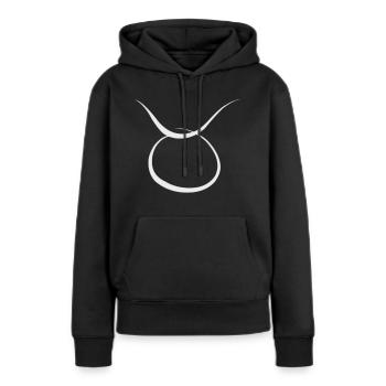 Sternzeichen Stier - Frauen Premium Bio Hoodie - Schwarz - Vorne - Julia (174cm)