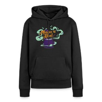 La magie est une vraie sorcière magique potion magique Halloween - Sweat à capuche Premium bio Femme - noir - Devant - Julia (174cm)