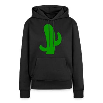 Wüste dornig Kakteen Cactus Stachelig Kaktus - Frauen Premium Bio Hoodie - Schwarz - Vorne - Julia (174cm)