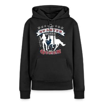 Quarter Horse Western Riding - Women’s Premium Organic Hoodie - black - Front - Julia (174cm)