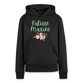 Bride bride bouquet of flowers - Women’s Premium Organic Hoodie - black - Front - Julia (174cm)