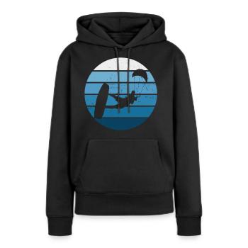 Kitesurf Kitesurf Kitesurf Kitesurfer Hommes - Sweat à capuche Premium bio Femme - noir - Devant - Julia (174cm)