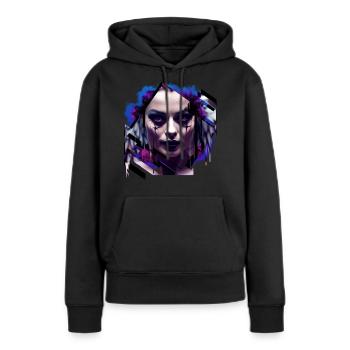 Reine des Ténèbres - Sweat à capuche Premium bio Femme - noir - Devant - Julia (174cm)