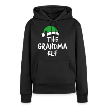 The Grandma Elf - Women’s Premium Organic Hoodie - black - Front - Julia (174cm)