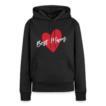 Best Mum - Women’s Premium Organic Hoodie - black - Front - Julia (174cm)