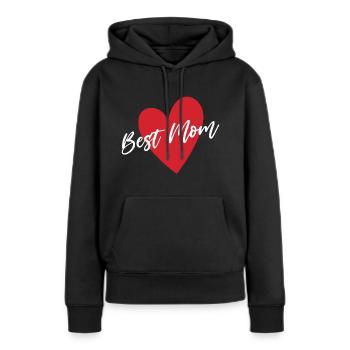 Best Mom - Women’s Premium Organic Hoodie - black - Front - Julia (174cm)