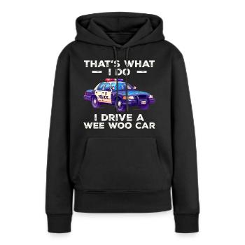 Das ist es, was ich tue, ich fahre ein kleines Auto - Frauen Premium Bio Hoodie - Schwarz - Vorne - Julia (174cm)