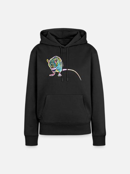 Ratte - Frauen Premium Bio Hoodie - Schwarz