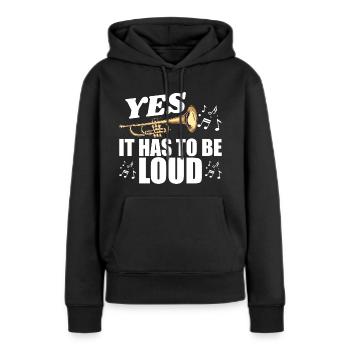 Trompeter Spieler Männer Frauen Trompeter Gag Trompete - Frauen Premium Bio Hoodie - Schwarz - Vorne - Julia (174cm)