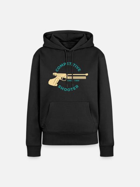 Schießsport - Frauen Premium Bio Hoodie - Schwarz