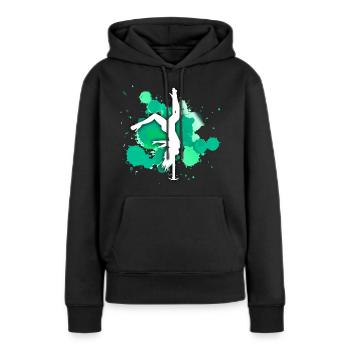 poledance tanzen taenzerin - Frauen Premium Bio Hoodie - Schwarz - Vorne - Julia (174cm)
