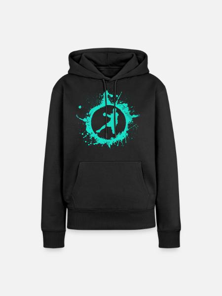 handball - Frauen Premium Bio Hoodie - Schwarz