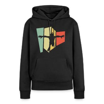 Schnorcheln - Frauen Premium Bio Hoodie - Schwarz - Vorne - Julia (174cm)