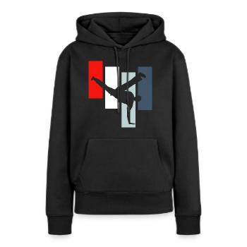 Capoeira - Frauen Premium Bio Hoodie - Schwarz - Vorne - Julia (174cm)