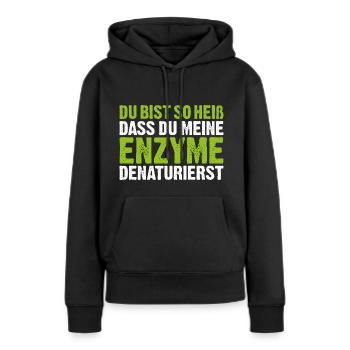 Cadeau de biochimie biochimie biochimie - Sweat à capuche Premium bio Femme - noir - Devant - Julia (174cm)