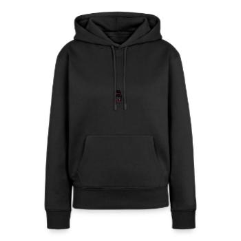 #twenty-two - Frauen Premium Bio Hoodie - Schwarz - Vorne - Julia (174cm)