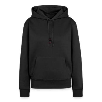 #twenty-six - Frauen Premium Bio Hoodie - Schwarz - Vorne - Julia (174cm)