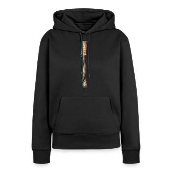 Samurai Japan Katana Ninja Schwert retro Vektor 2 - Frauen Premium Bio Hoodie - Schwarz - Vorne - Julia (174cm)