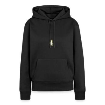 Cacatoès, ornithologue, biologiste, ornithologue - Sweat à capuche Premium bio Femme - noir - Devant - Julia (174cm)