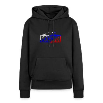 Russia - Sweat à capuche Premium bio Femme - noir - Devant - Julia (174cm)