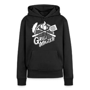 Barbecue barbecue cadeau été barbecue viande feu - Sweat à capuche Premium bio Femme - noir - Devant - Julia (174cm)