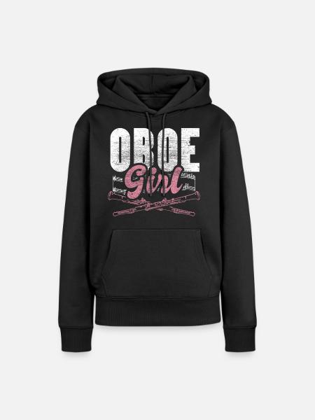 Oboe Orchester Geschenkidee - Frauen Premium Bio Hoodie - Schwarz
