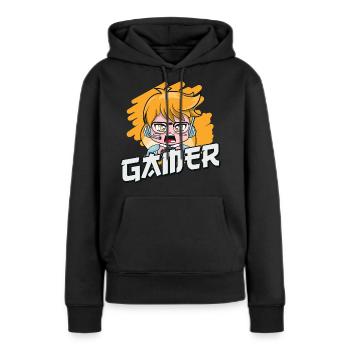 let brawl let's fight for boxer fighter stars - Women’s Premium Organic Hoodie - black - Front - Julia (174cm)