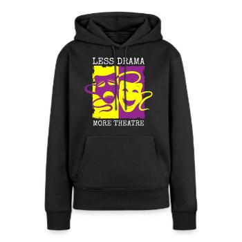 Schauspieler Probe Vorhang - Frauen Premium Bio Hoodie - Schwarz - Vorne - Julia (174cm)